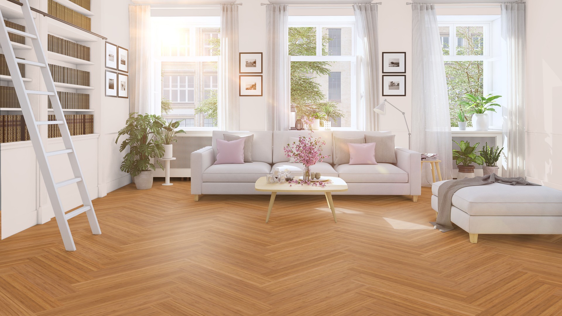 Bamboe parket visgraat vloeren